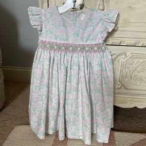 Cecil and Lou Smocked Tulip Dress